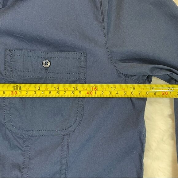 NWT Chico’s Casual Cotton Button Down Collared Long Sleeve Shirt Blue Size 0 - Picture 5 of 16